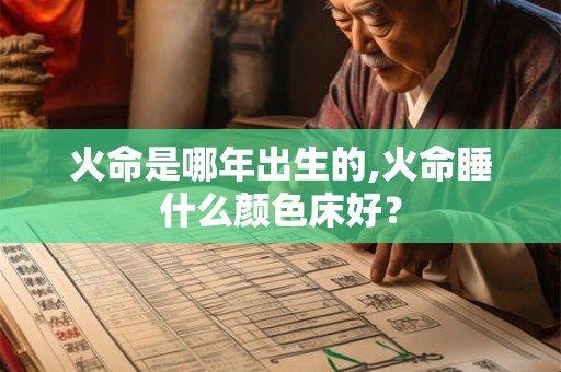 火命是哪年出生的人,火命的人手机号最吉祥的数字是什么？