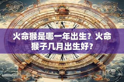 火命猴是哪一年出生？火命猴子几月出生好？