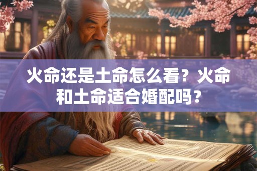 火命还是水命是根据什么看的？什么是火命？