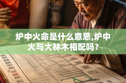 炉中火命是什么意思,炉中火与大林木相配吗？