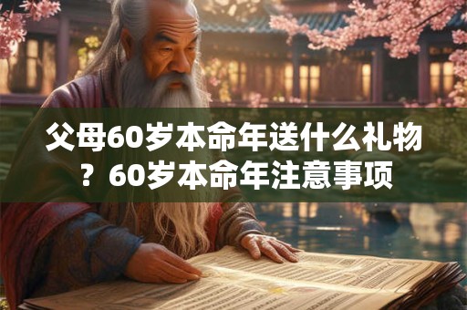 父母60岁本命年送什么礼物？60岁本命年注意事项