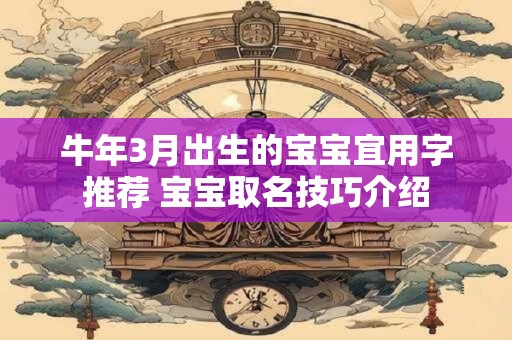 牛年3月出生的女孩性格怎么样？好还是不好？
