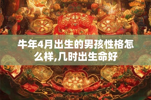 牛年4月出生的女孩性格怎么样,有什么优点