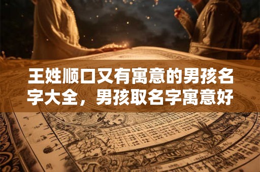 王姓顺口又有寓意的男孩名字大全，男孩取名字寓意好的字
