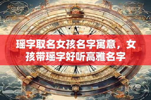 瑶字取名女孩名字寓意，女孩带瑶字好听高雅名字