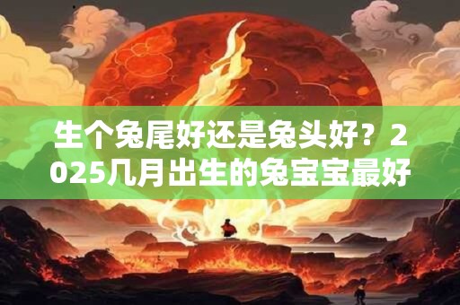 生个兔尾好还是兔头好？2025几月出生的兔宝宝最好？