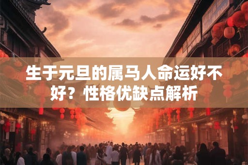 生于元旦的属马人命运好不好？性格优缺点解析