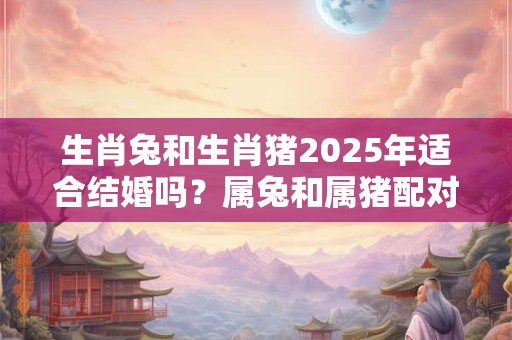 生肖兔和生肖猪2025年适合结婚吗？属兔和属猪配对如何
