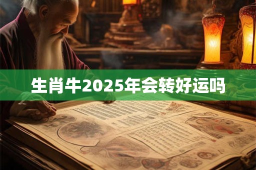 生肖牛2025年会转好运吗