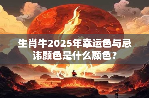 生肖牛2025年幸运色与忌讳颜色是什么颜色？