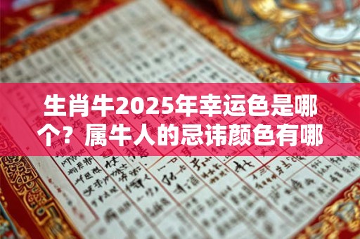 生肖牛2025年幸运色是哪个？属牛人的忌讳颜色有哪些