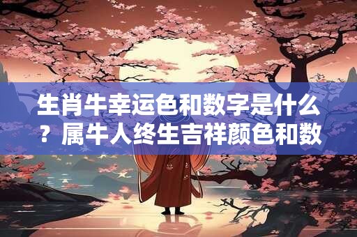生肖牛幸运色和数字是什么？属牛人终生吉祥颜色和数字查询