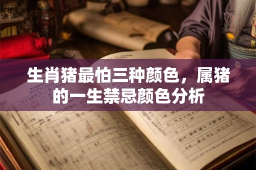 生肖猪最怕三种颜色，属猪的一生禁忌颜色分析
