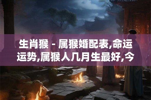 生肖猴 - 属猴婚配表,命运运势,属猴人几月生最好,今年多大_天天运势网