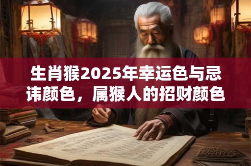 生肖猴2025年幸运色与忌讳颜色，属猴人的招财颜色