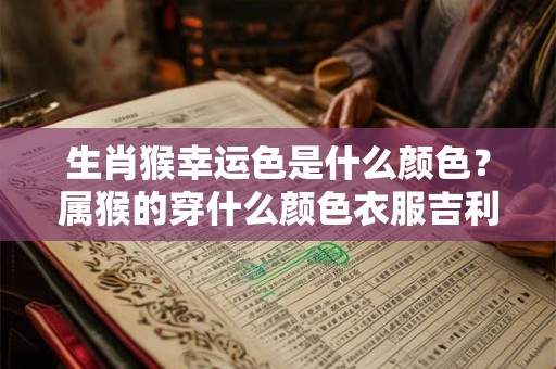 生肖猴幸运色是什么颜色？属猴的穿什么颜色衣服吉利