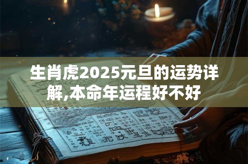 生肖虎2025元旦的运势详解,本命年运程好不好
