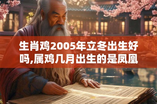 详细阅读:生肖鸡2005年立冬出生好吗,属鸡几月出生的是凤凰命 生肖鸡2005年立冬出生好吗,属鸡几月出生的是凤凰命