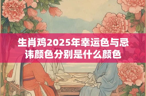 生肖鸡2025年幸运颜色,属鸡大忌颜色