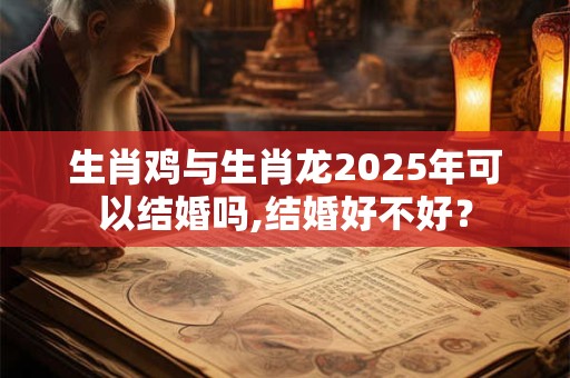 生肖鸡与生肖龙2025年可以结婚吗,结婚好不好？