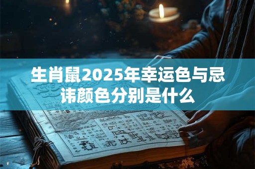 生肖鼠2025年幸运色与忌讳颜色分别是什么