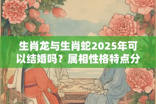 生肖龙与生肖蛇2025年可以结婚吗？属相性格特点分析