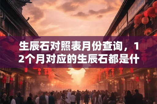 生辰石对照表月份查询，12个月对应的生辰石都是什么
