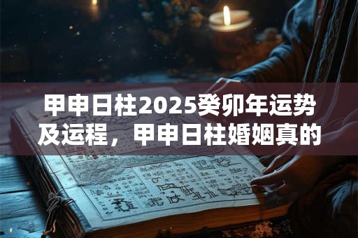 甲申日柱女命是寡妇命吗？甲申日柱女命婚姻运势如何？