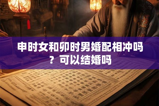 申时女和子时男结婚能过到底吗？八字合不合