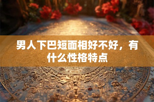 男人下巴短面相好不好，有什么性格特点