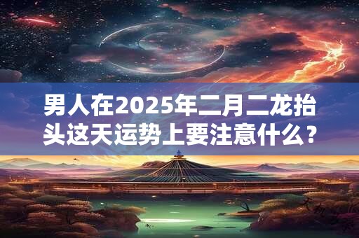 男人在2025年二月二龙抬头这天运势上要注意什么？