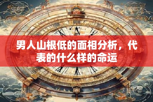 男人山根低的面相分析，代表的什么样的命运