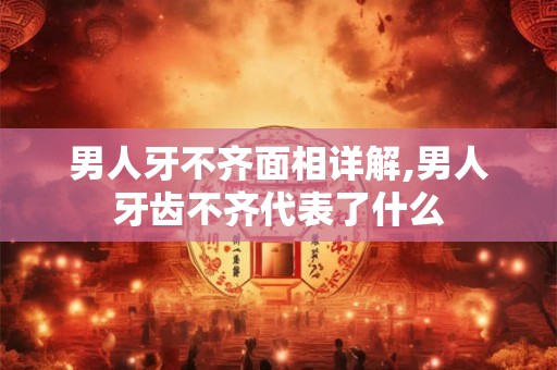 男人牙齿不齐面相分析，命运如何？