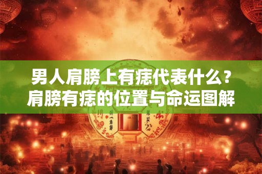 男人肩膀上有痣代表什么？肩膀有痣的位置与命运图解