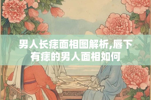 男人长痣面相图解析,唇下有痣的男人面相如何