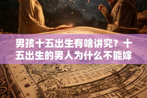 男孩十五出生有啥讲究？十五出生的男人为什么不能嫁？