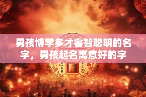 男孩取名字寓意好的字2025年，2025年最旺男孩名字