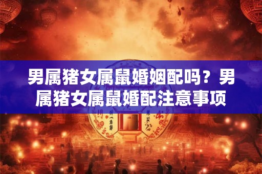 男属猪女属鼠婚姻配吗？男属猪女属鼠婚配注意事项