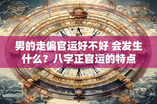 男的走偏官运好不好 会发生什么？八字正官运的特点