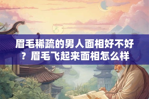 眉毛稀疏的男人面相好不好？眉毛飞起来面相怎么样