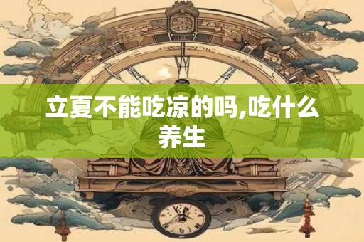 立夏不能吃凉的吗,吃什么养生
