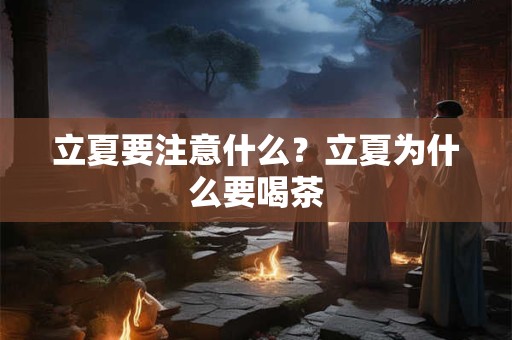 立夏要注意什么？立夏为什么要喝茶