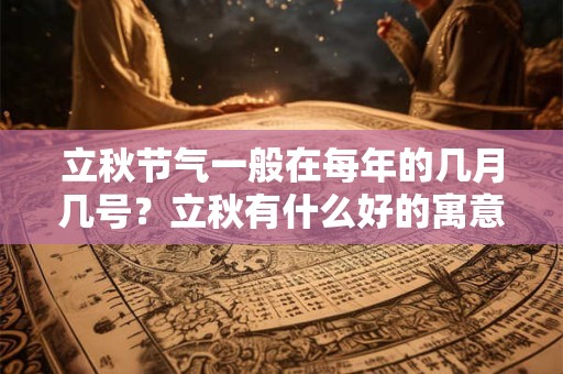 立秋节气吃什么传统食物？2025年立秋天气还热吗？