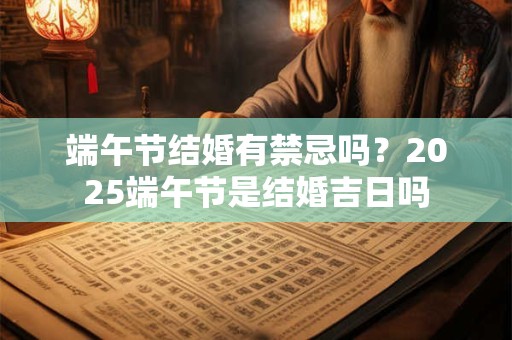 端午节结婚有禁忌吗？2025端午节是结婚吉日吗