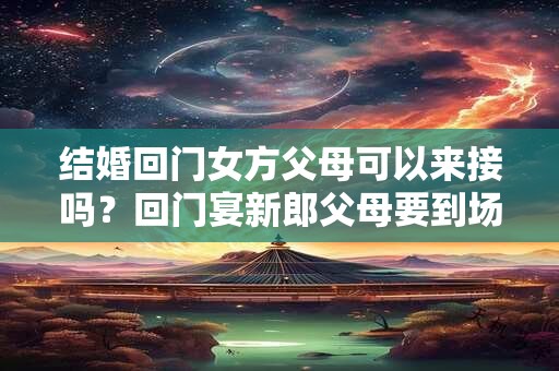 结婚回门女方父母可以来接吗？回门宴新郎父母要到场吗？