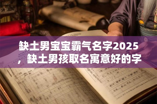 缺土男宝宝霸气名字2025，缺土男孩取名寓意好的字