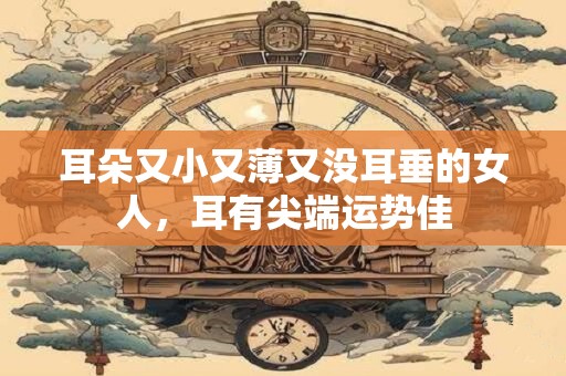 耳朵又小又薄又没耳垂的女人，耳有尖端运势佳