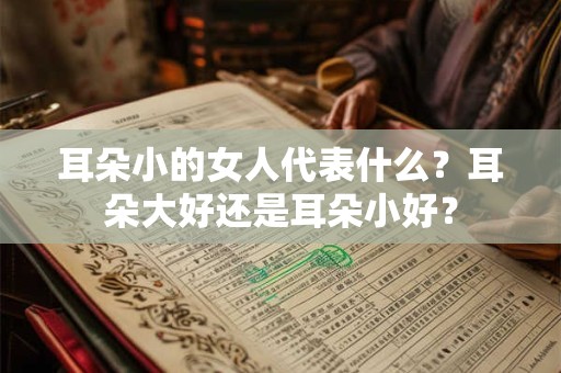 耳朵小的女人代表什么？耳朵大好还是耳朵小好？