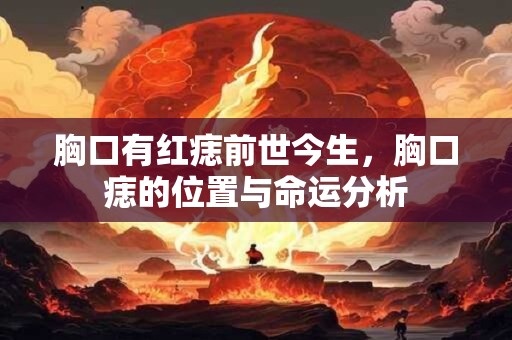 胸口有红痣前世今生，胸口痣的位置与命运分析