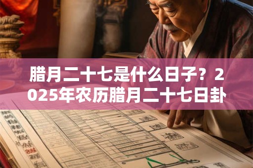腊月二十七是什么日子？2025年农历腊月二十七日卦象